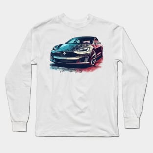 Tesla Model S Long Sleeve T-Shirt